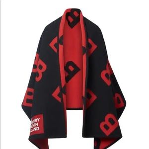 Burberry reversible wool shawl